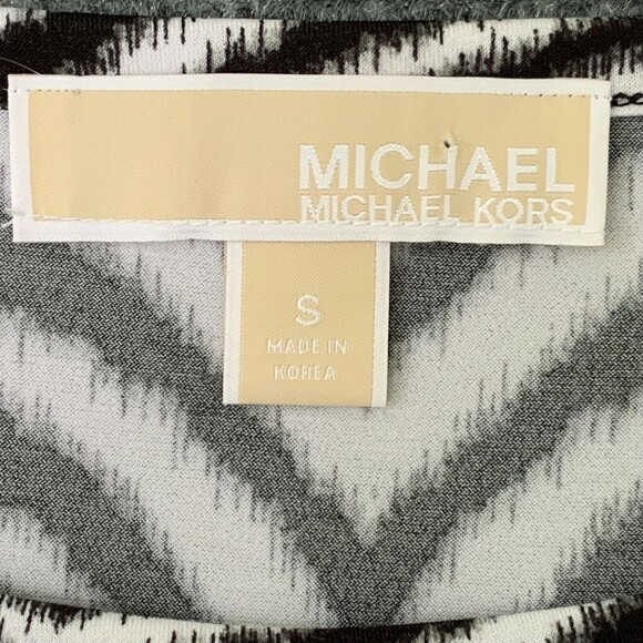 Michael MIchael Kors Sheath Dress Women Small Zebra Stretchy Slinky Hem Border - Picture 3 of 10